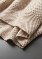 PREMIUM CASHMERE TEXTURED SWEATER POLO