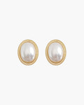 Radiance Oval Pearl Studs