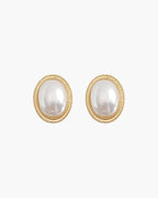 Radiance Oval Pearl Studs