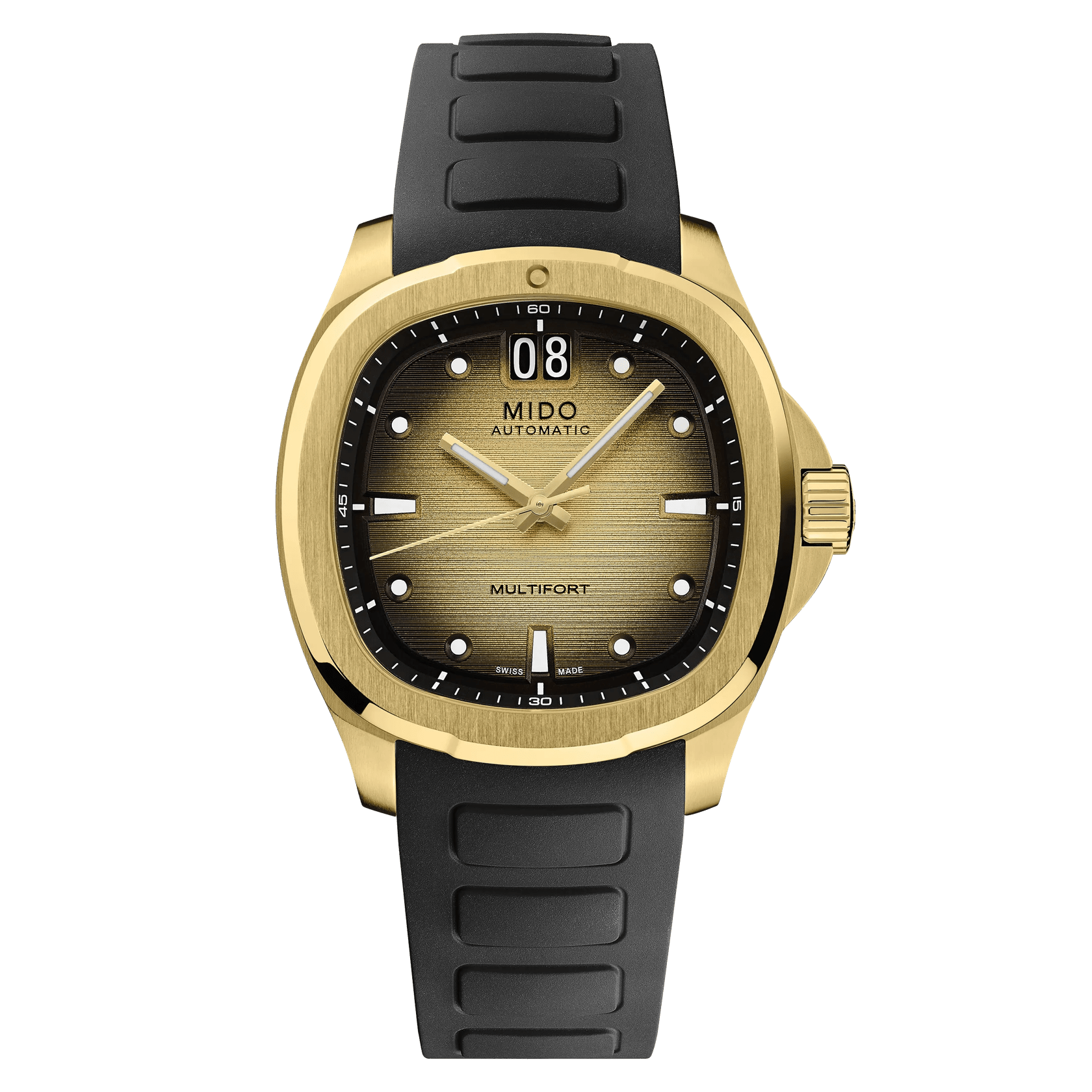 Mido Multifort TV Big Date 40mm Champagne Dial Men's Watch M0495263302100
