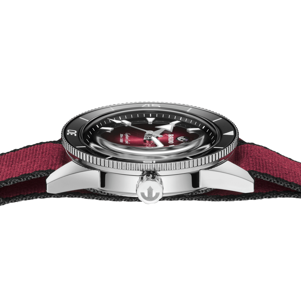 RADO Captain Cook Automatic 39mm Burgundy Dial Men's Watch R32223408