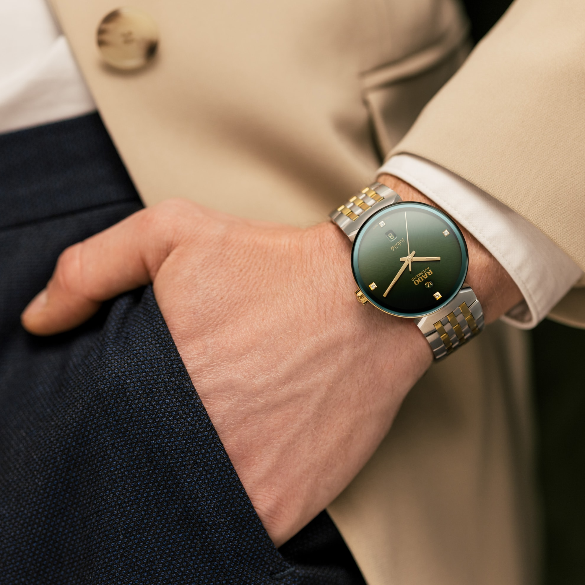 RADO Florence Automatic 39mm Green Dial Men's Watch R48903723
